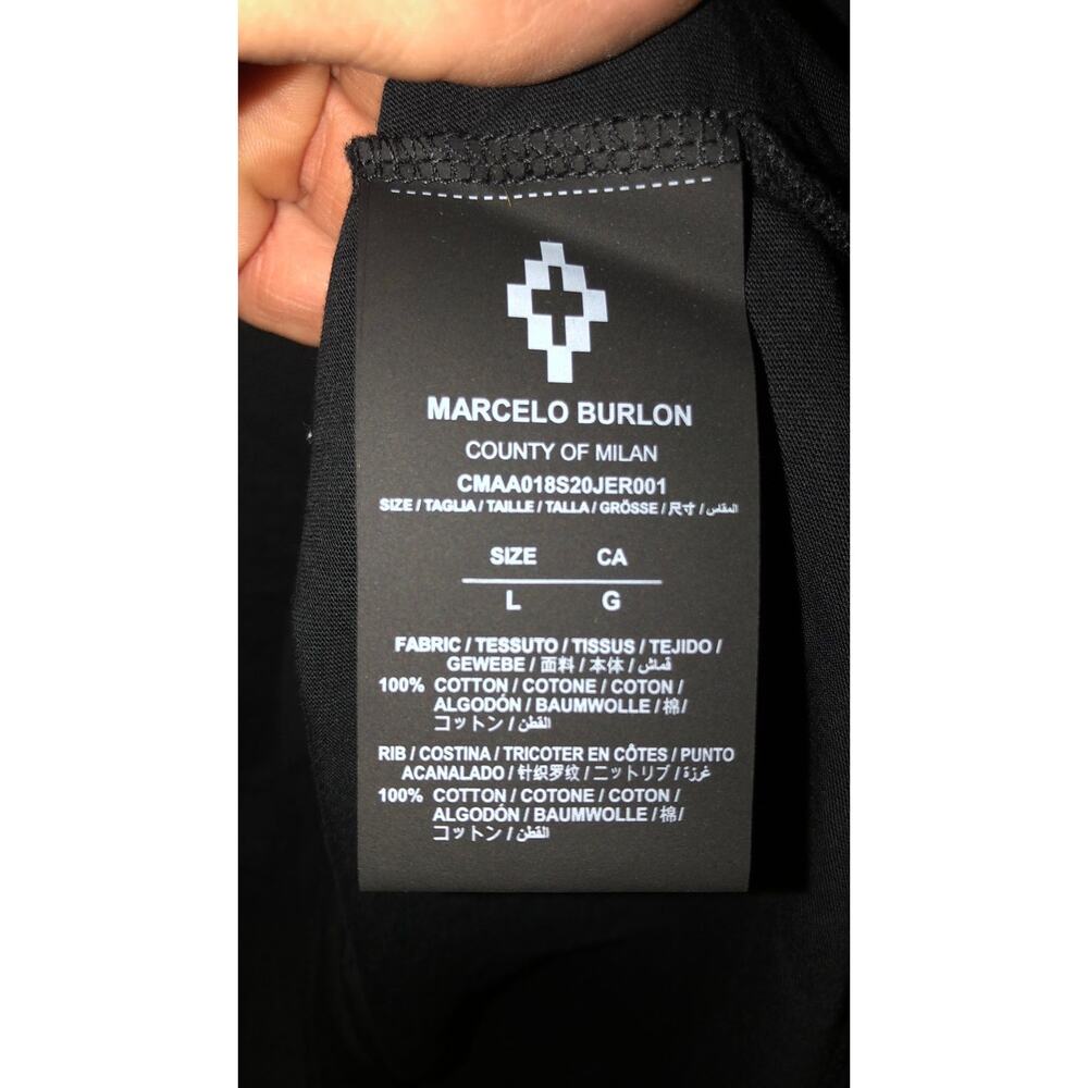 Marcelo Burlon Wing tee (sm hole) Large - Picture 3 of 7